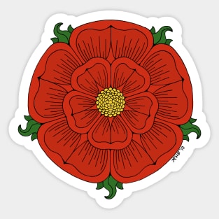 Red Rose of Lancaster Sticker